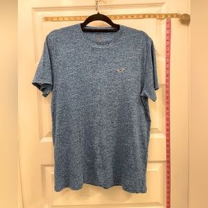 Hollister short sleeve t shirt bright blue heathered L
